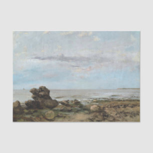 Papier Mousseline La plage de Trouville, Gustave Courbet
