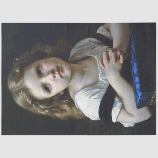 Papier Mousseline La Prière, Bouguereau (Recto)