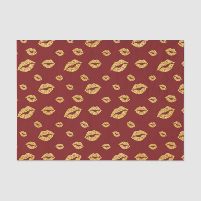 Papier Mousseline La Saint-Valentin Faux Gold Parties scintillant Li (Recto)