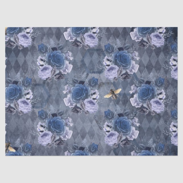 Papier Mousseline La série Blue Bee Design 1 (Recto)