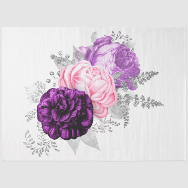 Papier Mousseline La série Bouquet Design 154 (Recto)