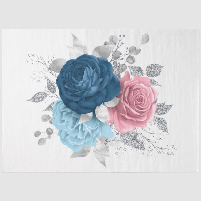 Papier Mousseline La série Bouquet Design 160 (Recto)