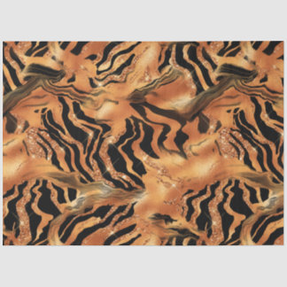 Papier Mousseline La série Glitter Tiger Design #10