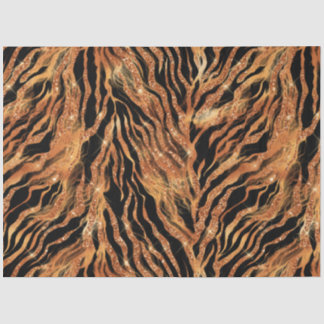 Papier Mousseline La série Glitter Tiger Design #11