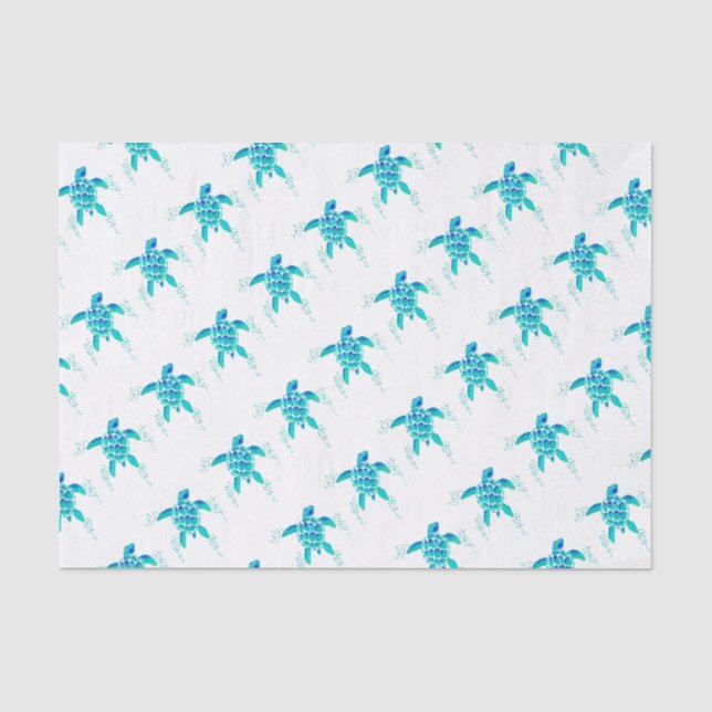 Papier Mousseline La tortue de Neptune (Recto)