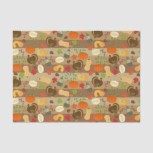 Papier Mousseline La Turquie de Thanksgiving Squash Motif de récolte