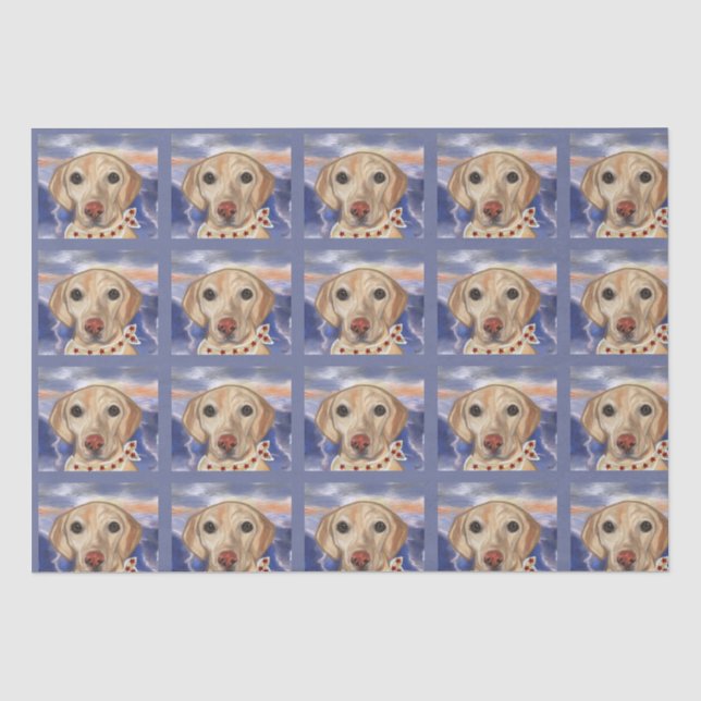 Papier Mousseline Labrador Retriever (Recto)