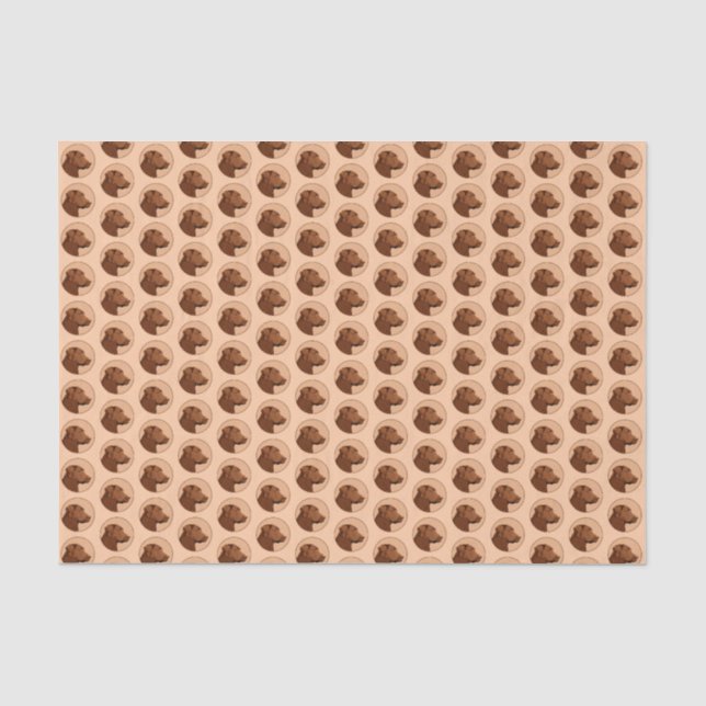 Papier Mousseline Labrador Retriever (Chocolat) Peinture - Chien Art (Recto)