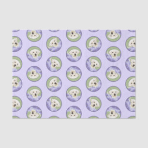 Papier Mousseline Labrador Retriever Puppy Peinture Chien Jaune Art