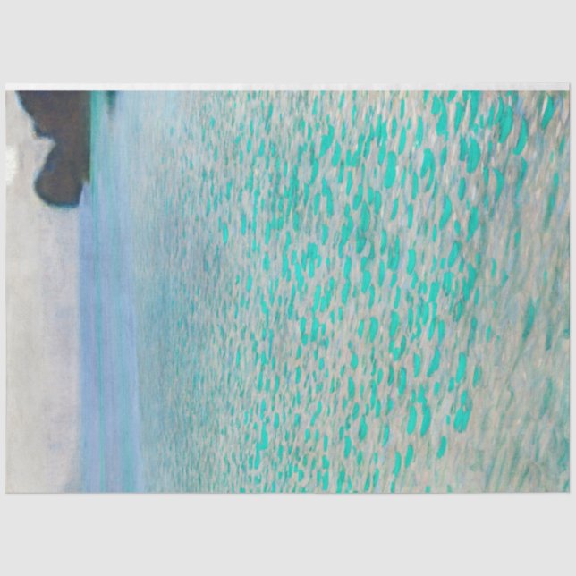 Papier Mousseline Lac Atter, Gustav Klimt (Recto)