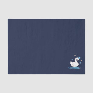 Papier Mousseline Lac Enchanted - Cygne gracieux