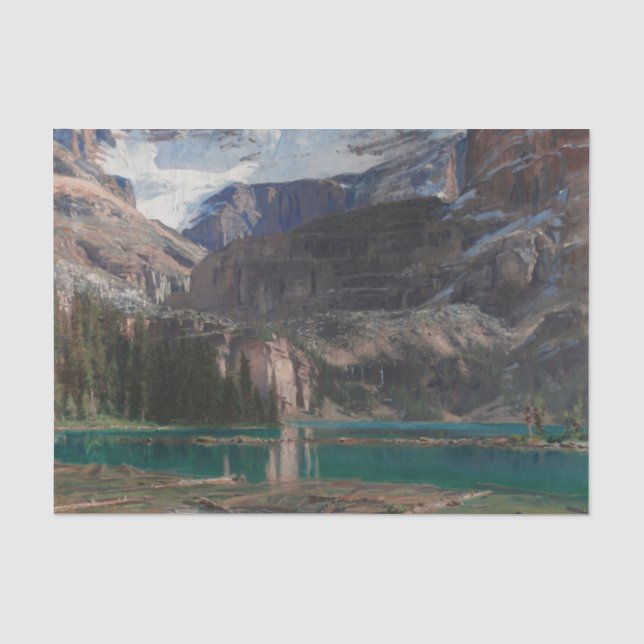 Papier Mousseline Lac O'Hara par John Singer Sargent (Recto)
