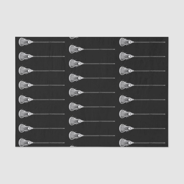 Papier Mousseline Lacrosse Cadeau noir (Recto)
