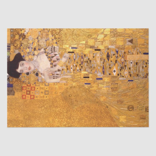 Papier Mousseline Lady in Gold / Adele Bloch-Bauer Découpage (Recto)
