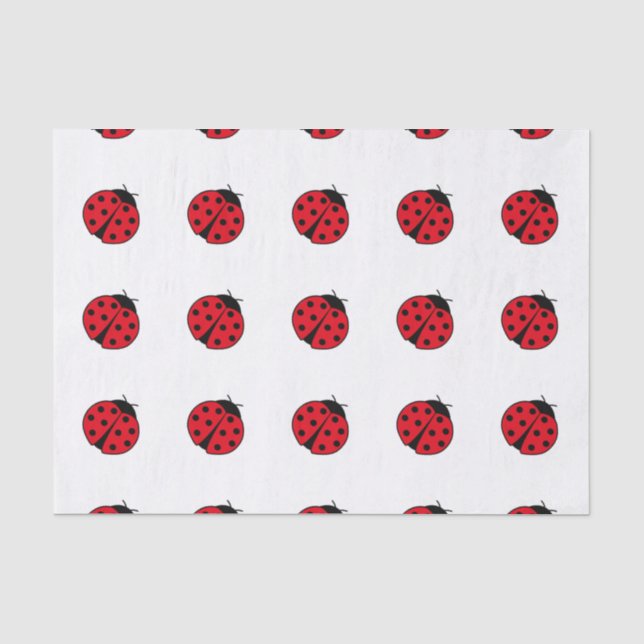 Papier Mousseline Ladybugs (Recto)