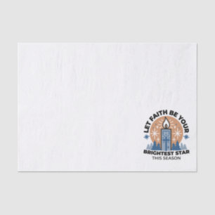Papier Mousseline Laisser la foi briller : Thème hiver