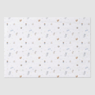 Papier Mousseline Laisser l'aventure commencer petit bébé Baby showe