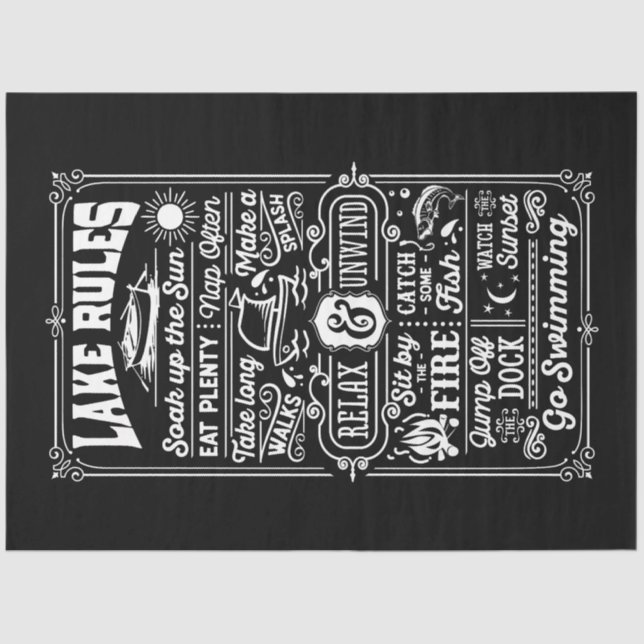 Papier Mousseline Lake Rules (Recto)