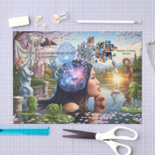 Papier Mousseline "L'algorithme des rêves" - Un portrait numérique
