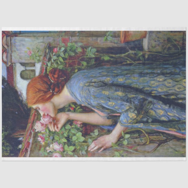 Papier Mousseline L'âme du Rose, John William Waterhouse (Recto)