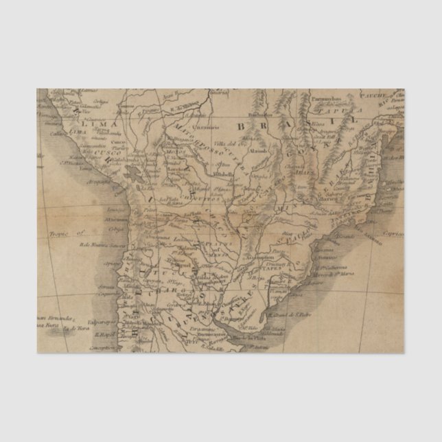 Papier Mousseline L'Amérique du Sud 8 (Recto)