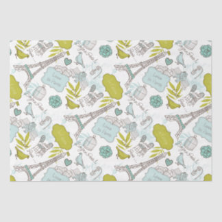 Papier Mousseline L'amour à Paris Motif