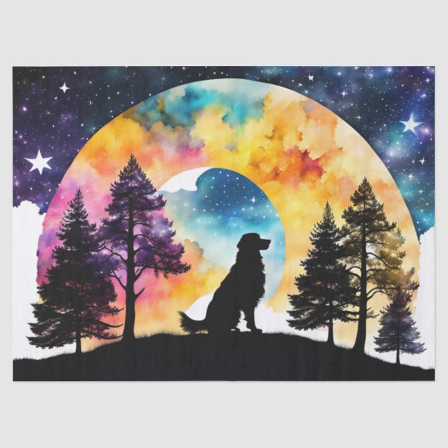 Papier Mousseline L'amour est un chien qui t'attend (Recto)