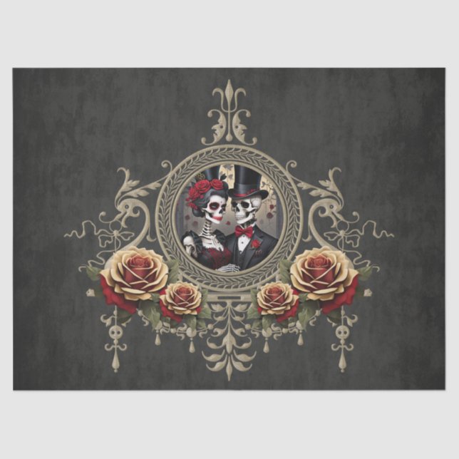 Papier Mousseline L'amour éternel dans l'obscurité. (Recto)