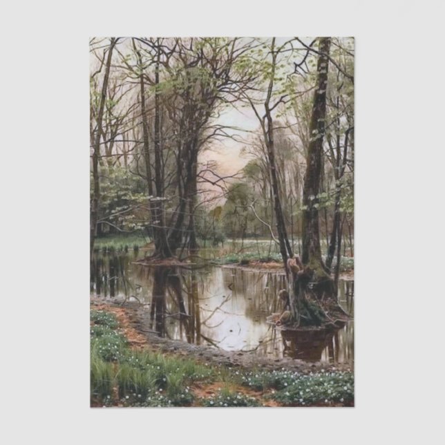 Papier Mousseline Landscape by Peder Mork Monsted (Recto)