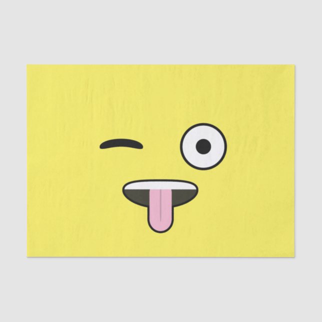 Papier Mousseline Langue Emoji (Recto)