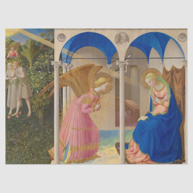 Papier Mousseline L'Annonciation de Fra Angelico (Recto)