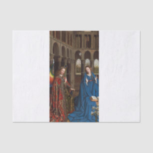 Papier Mousseline L'Annonciation de Van Eyck Premium Lumière Cathédr