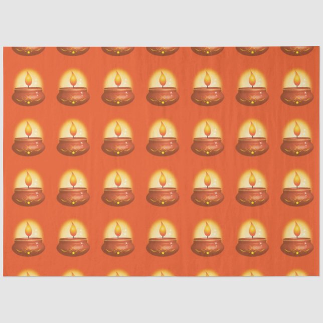 Papier Mousseline Lanterne de Diwali (Recto)