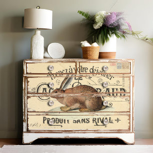 Papier Mousseline Lapin de Cacao Lapin Brown Lapin Rabbit Découpage