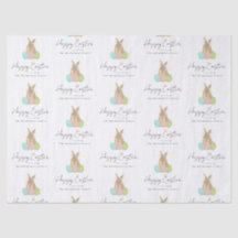 Lapin de Pâques personnalisé aquarelle