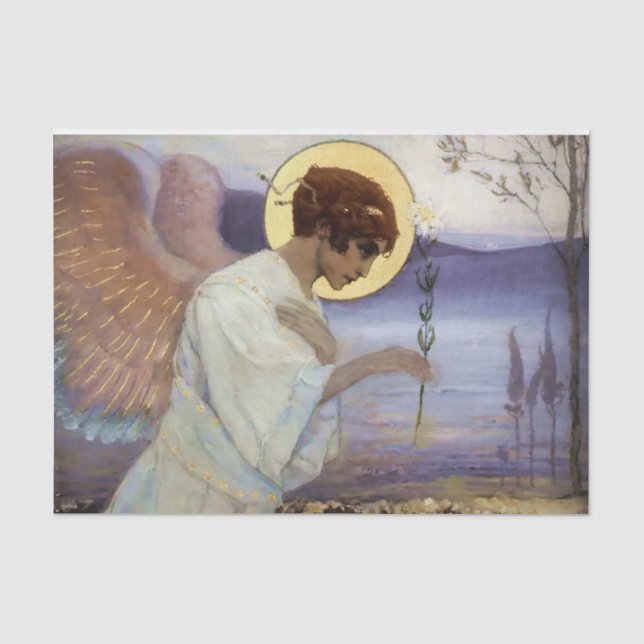 Papier Mousseline "L'Archange Gabriel" par Mikhaïl Nesterov (Recto)