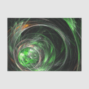 Papier Mousseline L'art Abstrait vert du monde entier