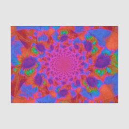Papier Mousseline L'Art Floral Orange Rose Des Tournesols