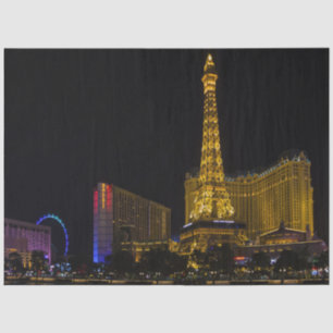 Papier Mousseline Las Vegas la nuit Skyline
