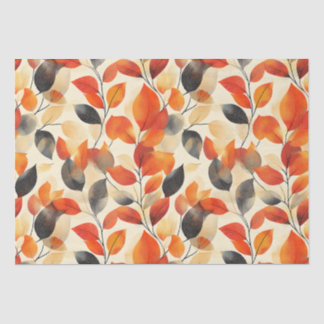 Papier Mousseline L'automne laisse l'élégance Motif sans faille