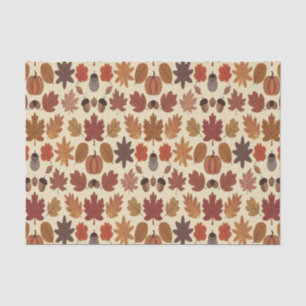 Papier Mousseline L'automne vibre laisse Motif avec les couleurs d'a