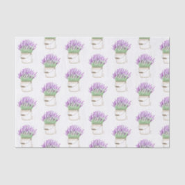 Papier Mousseline Lavande dans un seau