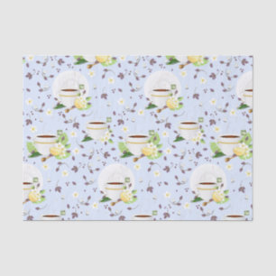 Papier Mousseline Lavande de citron thé