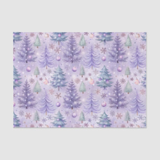 Papier Mousseline Lavande Noël hiver