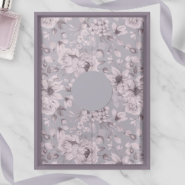 Papier Mousseline Lavender Grey Floral 
