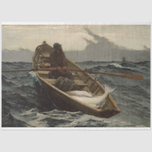 Papier Mousseline L'avertissement de brouillard (par Winslow Homer)