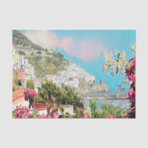 Papier Mousseline ldp AMALFI - panorama - Côte d'Amalfi