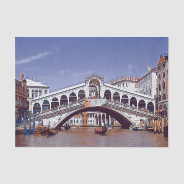 Papier Mousseline ldp Venice - PONT RIALTO - (Recto)