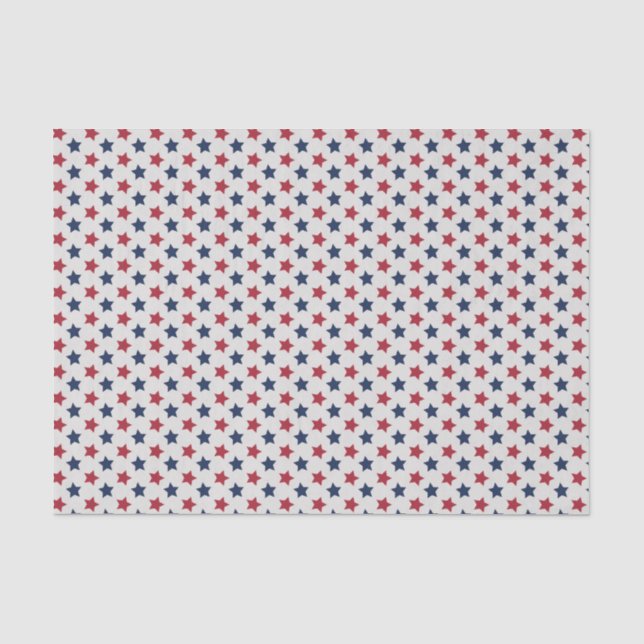 Papier Mousseline Le blanc rouge et bleu (Recto)