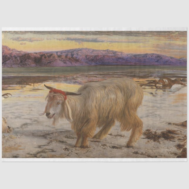 Papier Mousseline Le bouc émissaire (par William Holman Hunt) (Recto)
